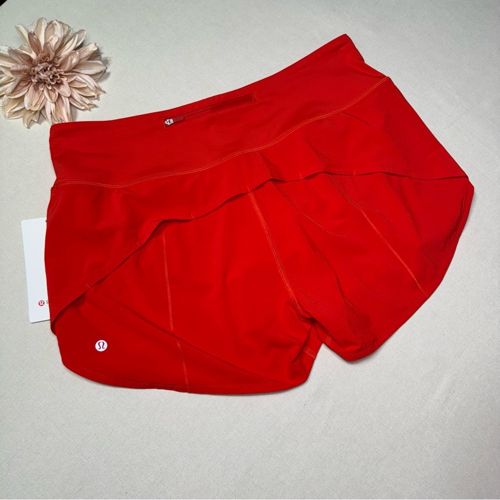 Lululemon Speed Up High Rise Athletic Shorts Hot Heat 14 NWT - Picture 5 of 7